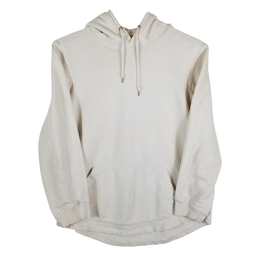 Ninth Hall Hoodie Womens Medium Cream Cotton Pullover Long Sleeve Streetwear